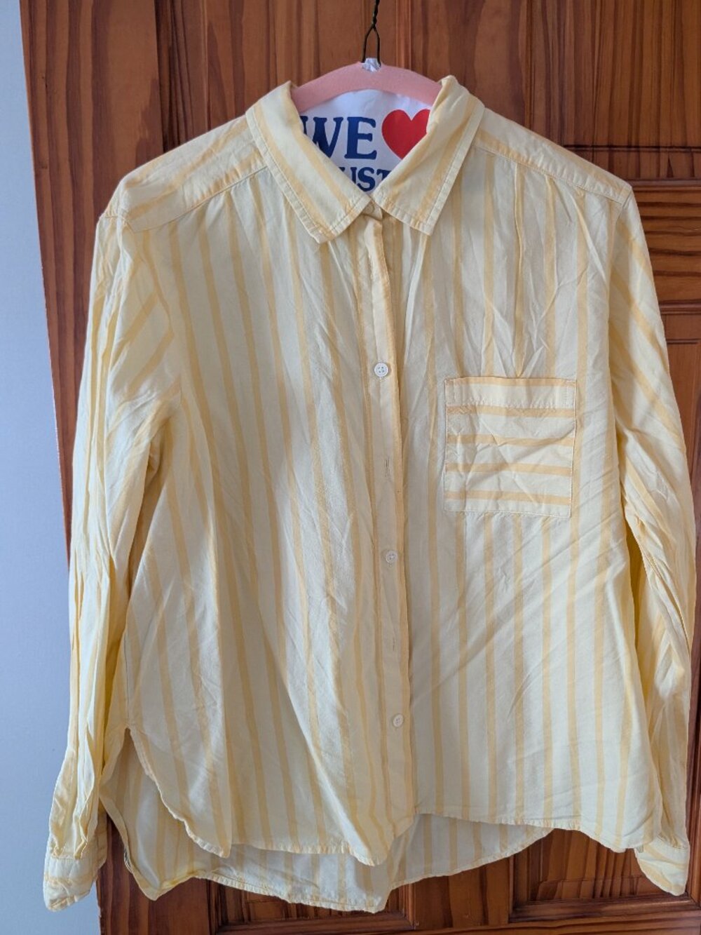 LOFT Women's Cotton Button Down Shirt, Size M, Excellent Condition